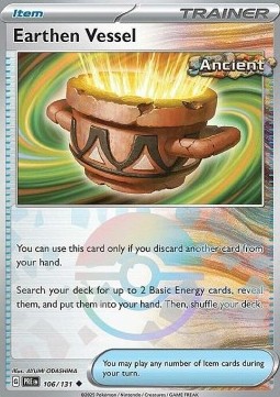 Earthen Vessel 106 — Prismatic Evolutions: Additionals (English Pokémon TCG card)