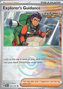 Explorer's Guidance 107 — Prismatic Evolutions: Additionals (English Pokémon TCG card)