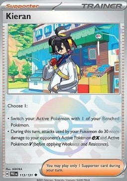 Kieran 113 — Prismatic Evolutions: Additionals (English Pokémon TCG card)