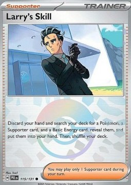 Larry's Skill 115 — Prismatic Evolutions: Additionals (English Pokémon TCG card)