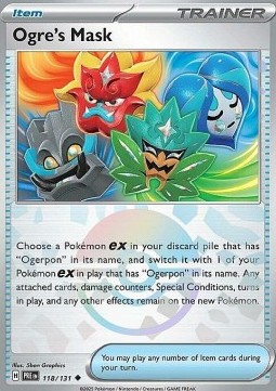 Ogre's Mask 118 — Prismatic Evolutions: Additionals (English Pokémon TCG card)
