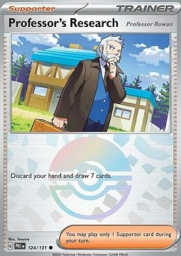 Professor's Research - Professor Rowan 124 — Prismatic Evolutions: Additionals (English Pokémon TCG card)