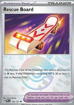 Rescue Board 126 — Prismatic Evolutions: Additionals (English Pokémon TCG card)