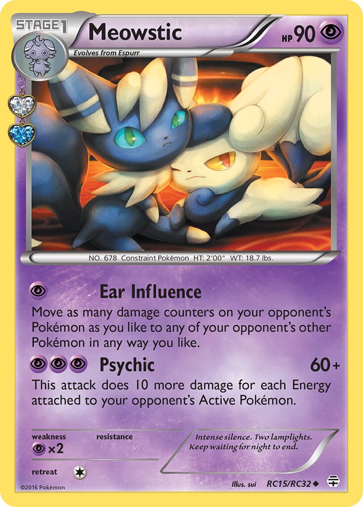Meowstic 015/25 — Generation (Radiant Collection) (English Pokémon TCG card)