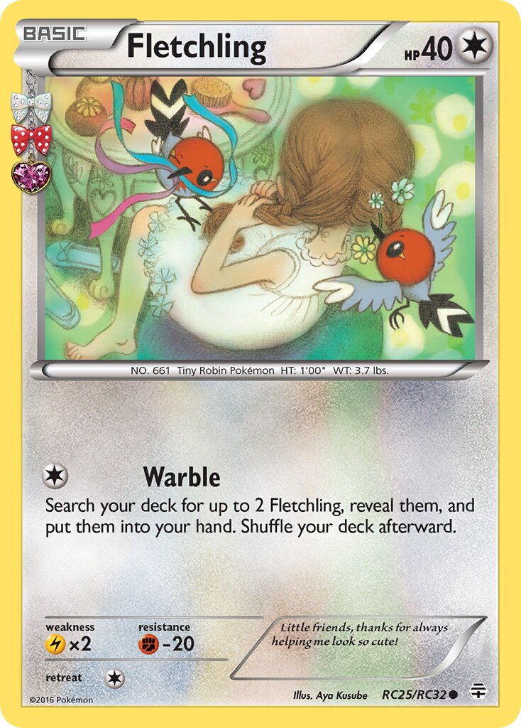 Fletchling 025/25 — Generation (Radiant Collection) (English Pokémon TCG card)