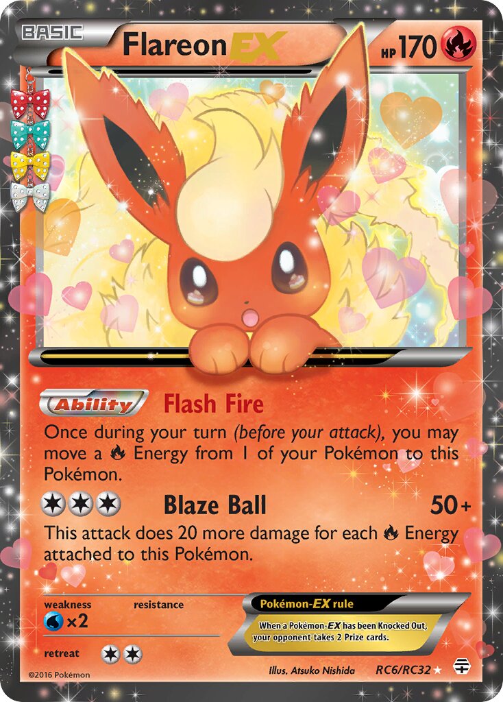Flareon-EX 006/25 — Generation (Radiant Collection) (English Pokémon TCG card)