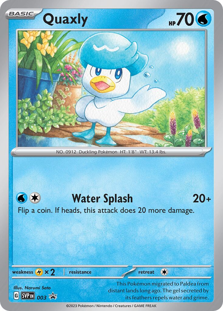 Quaxly 003/226 — Scarlet & Violet Promos (English Pokémon TCG card)