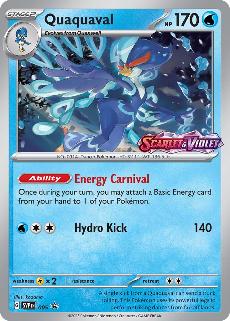 Quaquaval 005/226 — Scarlet & Violet Promos (English Pokémon TCG card)