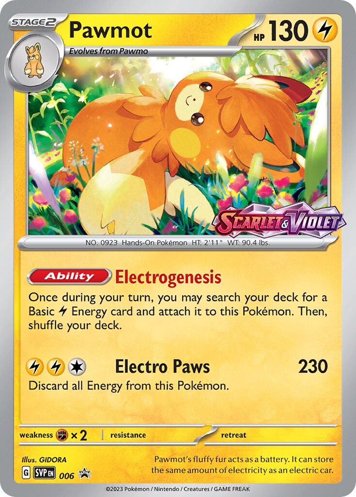 Pawmot 006/226 — Scarlet & Violet Promos (English Pokémon TCG card)