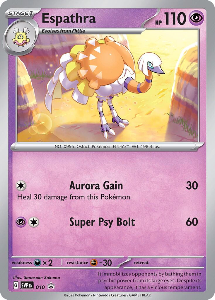 Espathra 010/226 — Scarlet & Violet Promos (English Pokémon TCG card)