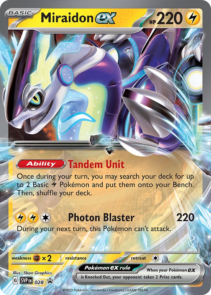 Miraidon ex 028/226 — Scarlet & Violet Promos (English Pokémon TCG card)