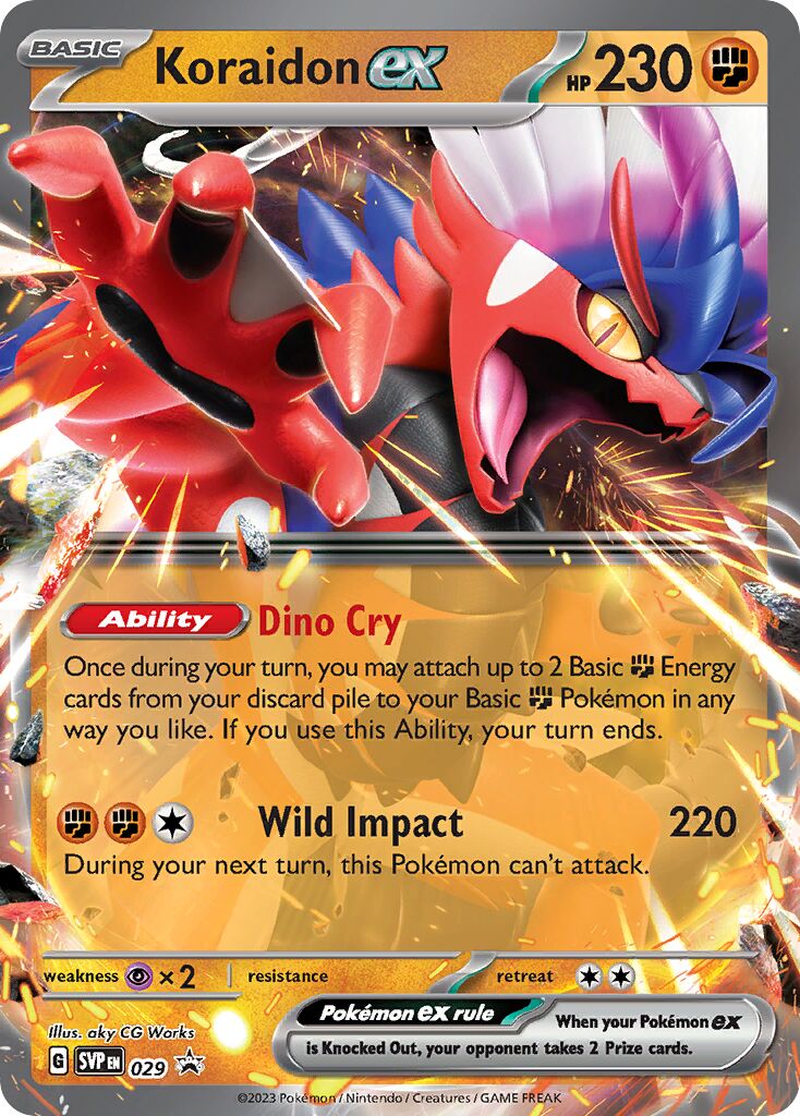 Koraidon ex 029/226 — Scarlet & Violet Promos (English Pokémon TCG card)