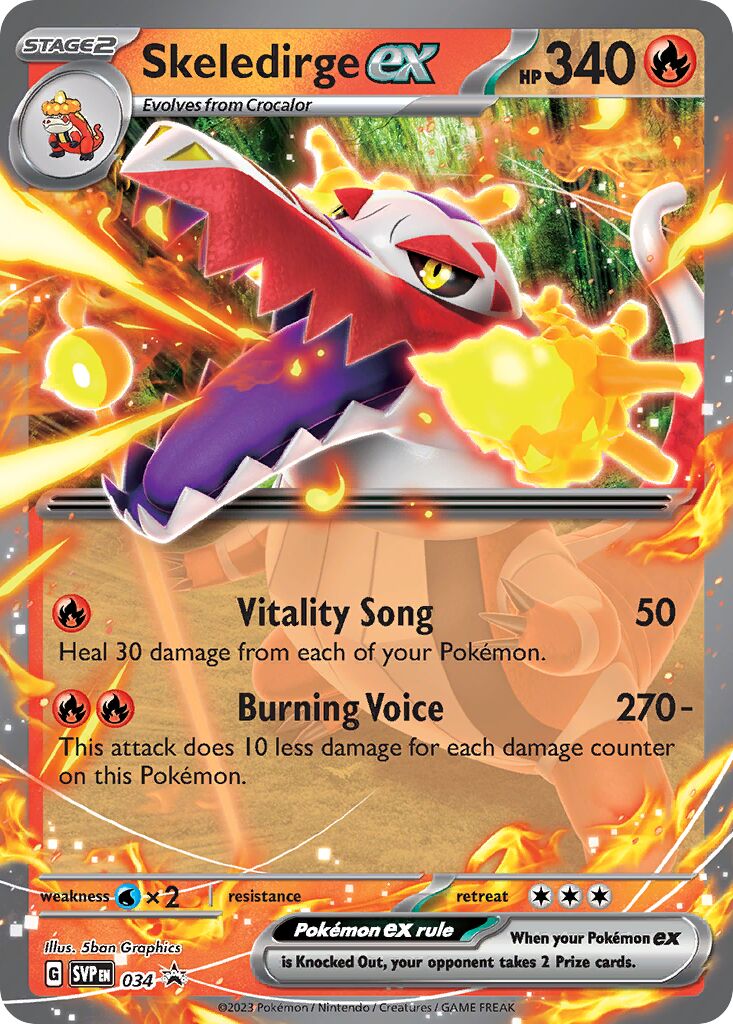 Skeledirge ex 034/226 — Scarlet & Violet Promos (English Pokémon TCG card)