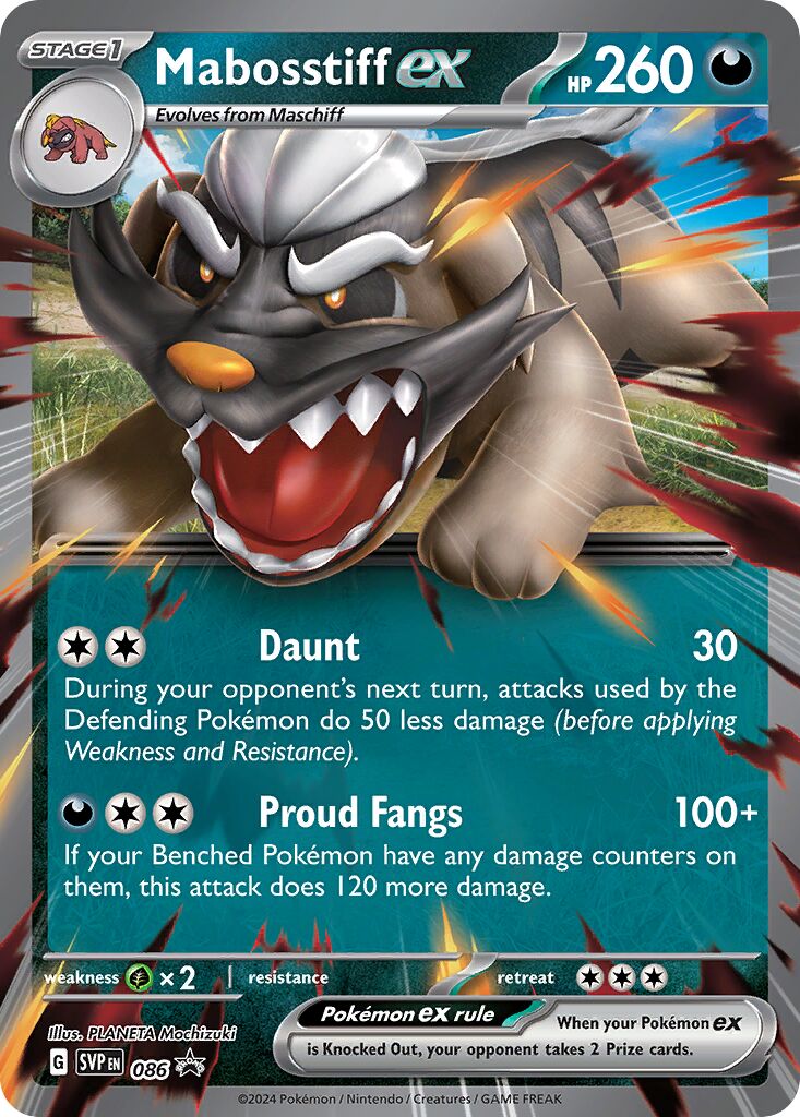 Mabosstiff ex 086/226 — Scarlet & Violet Promos (English Pokémon TCG card)