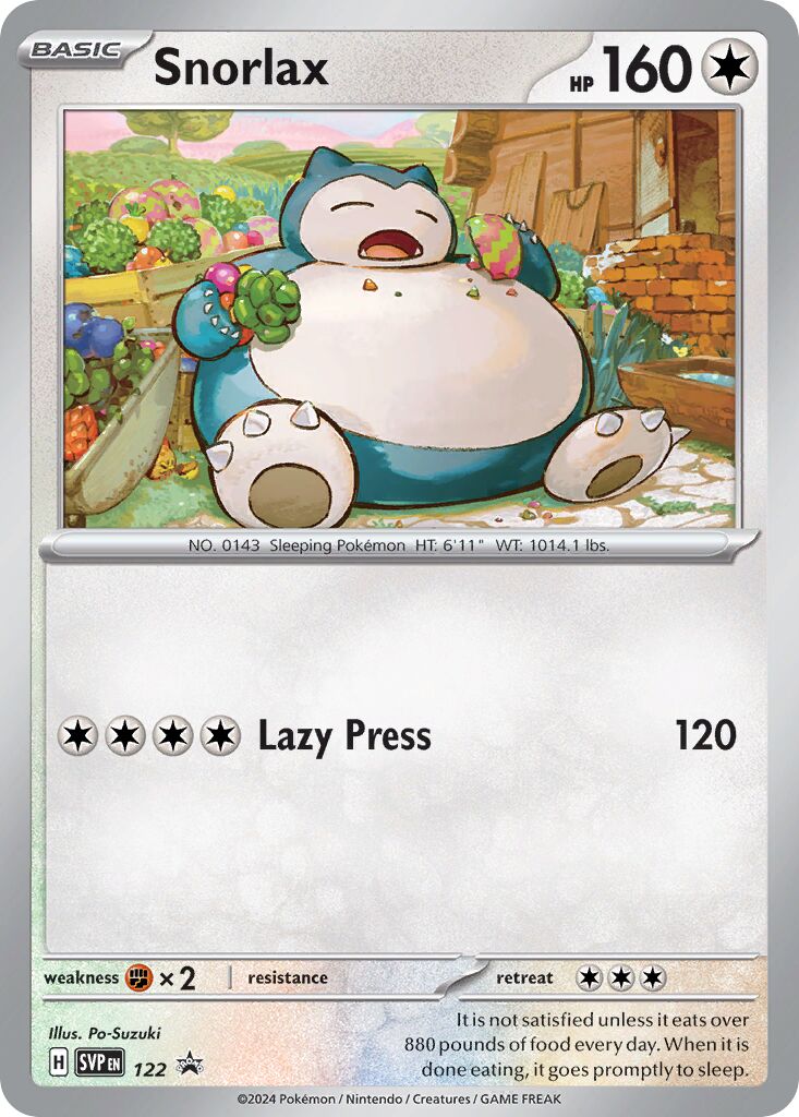 Snorlax 122/226 — Scarlet & Violet Promos (English Pokémon TCG card)