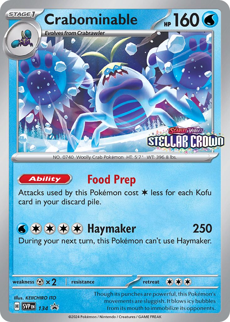 Crabominable 134/226 — Scarlet & Violet Promos (English Pokémon TCG card)