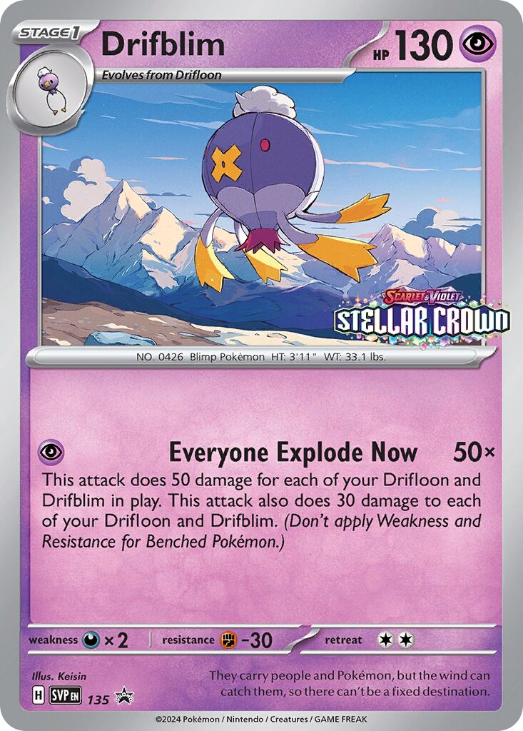 Drifblim 135/226 — Scarlet & Violet Promos (English Pokémon TCG card)