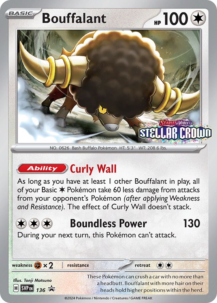 Bouffalant 136/226 — Scarlet & Violet Promos (English Pokémon TCG card)