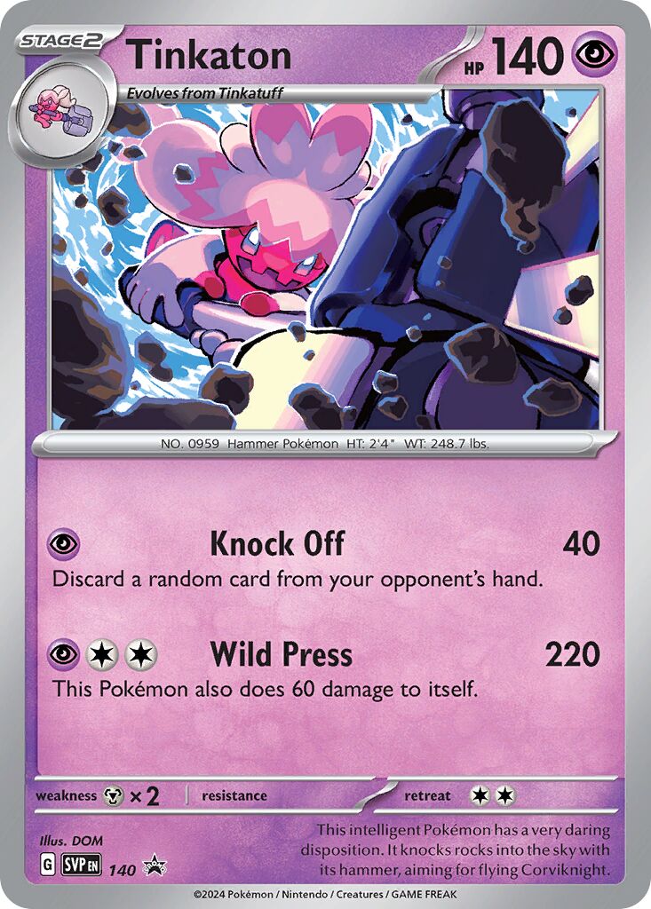Tinkaton 140/226 — Scarlet & Violet Promos (English Pokémon TCG card)