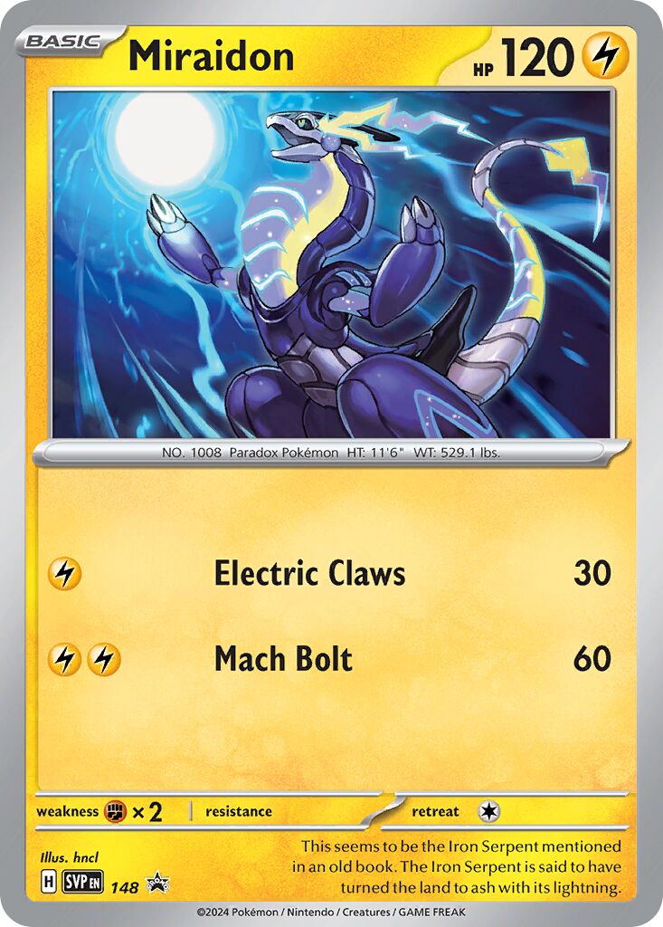 Miraidon 148/226 — Scarlet & Violet Promos (English Pokémon TCG card)