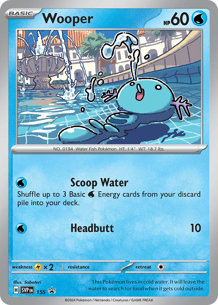 Wooper 155/226 — Scarlet & Violet Promos (English Pokémon TCG card)