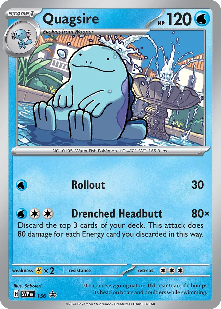 Quagsire 156/226 — Scarlet & Violet Promos (English Pokémon TCG card)