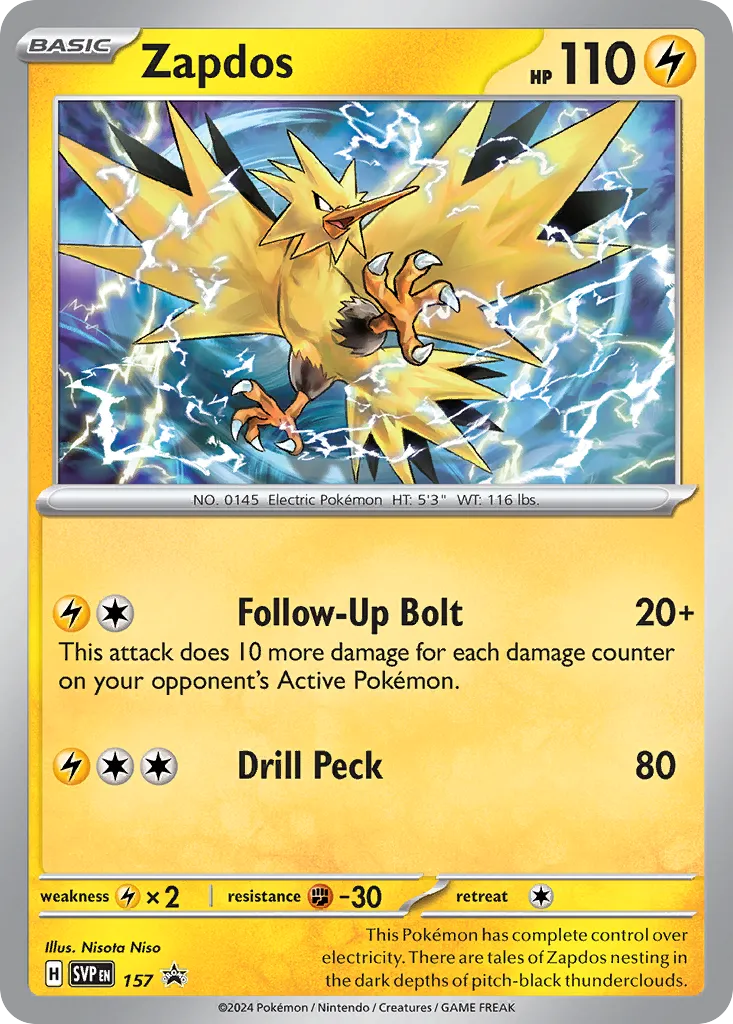 Zapdos 157/226 — Scarlet & Violet Promos (English Pokémon TCG card)