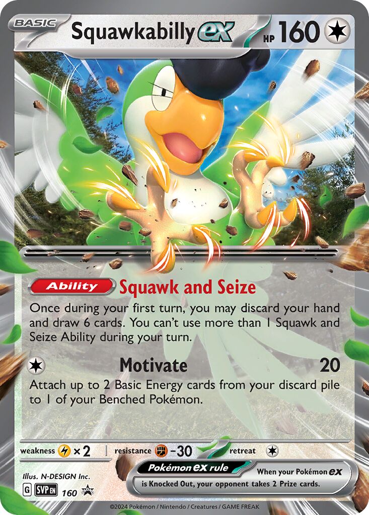 Squawkabilly ex 160/226 — Scarlet & Violet Promos (English Pokémon TCG card)