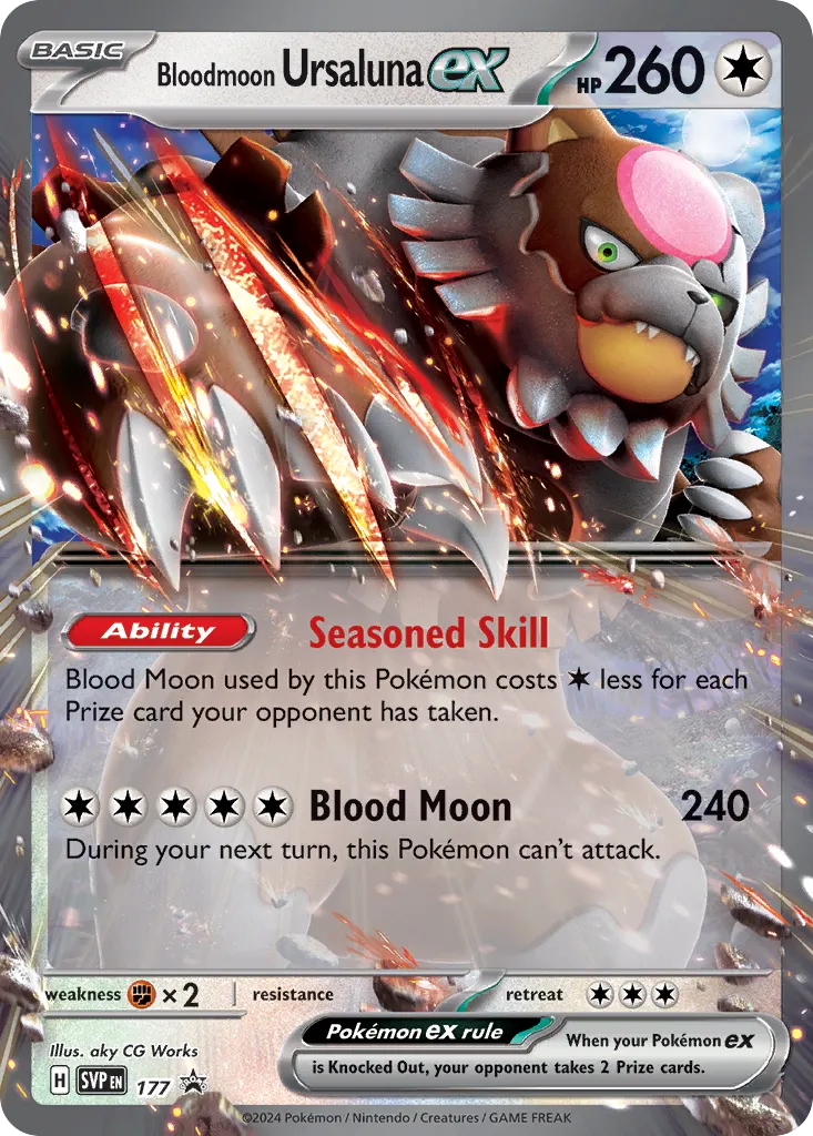Bloodmoon Ursaluna ex 177/226 — Scarlet & Violet Promos (English Pokémon TCG card)