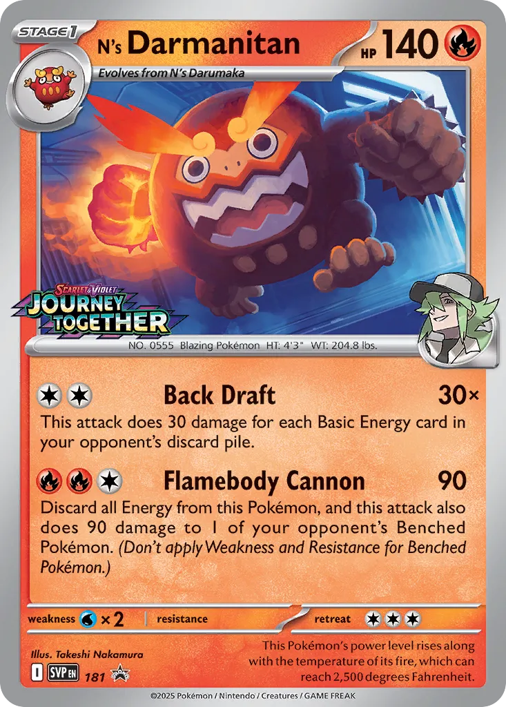 N's Darmanitan 181/226 — Scarlet & Violet Promos (English Pokémon TCG card)