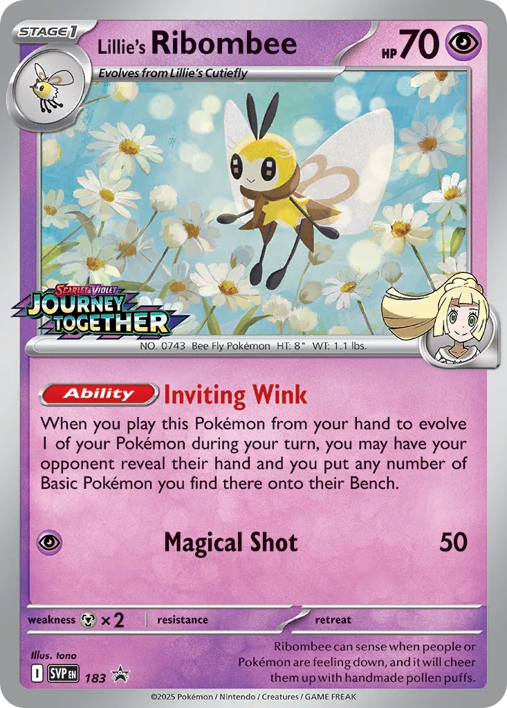 Lillie's Ribombee 183/226 — Scarlet & Violet Promos (English Pokémon TCG card)