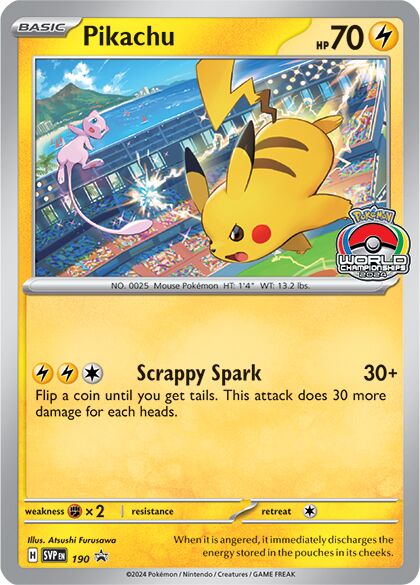 Pikachu 190/226 — Scarlet & Violet Promos (English Pokémon TCG card)