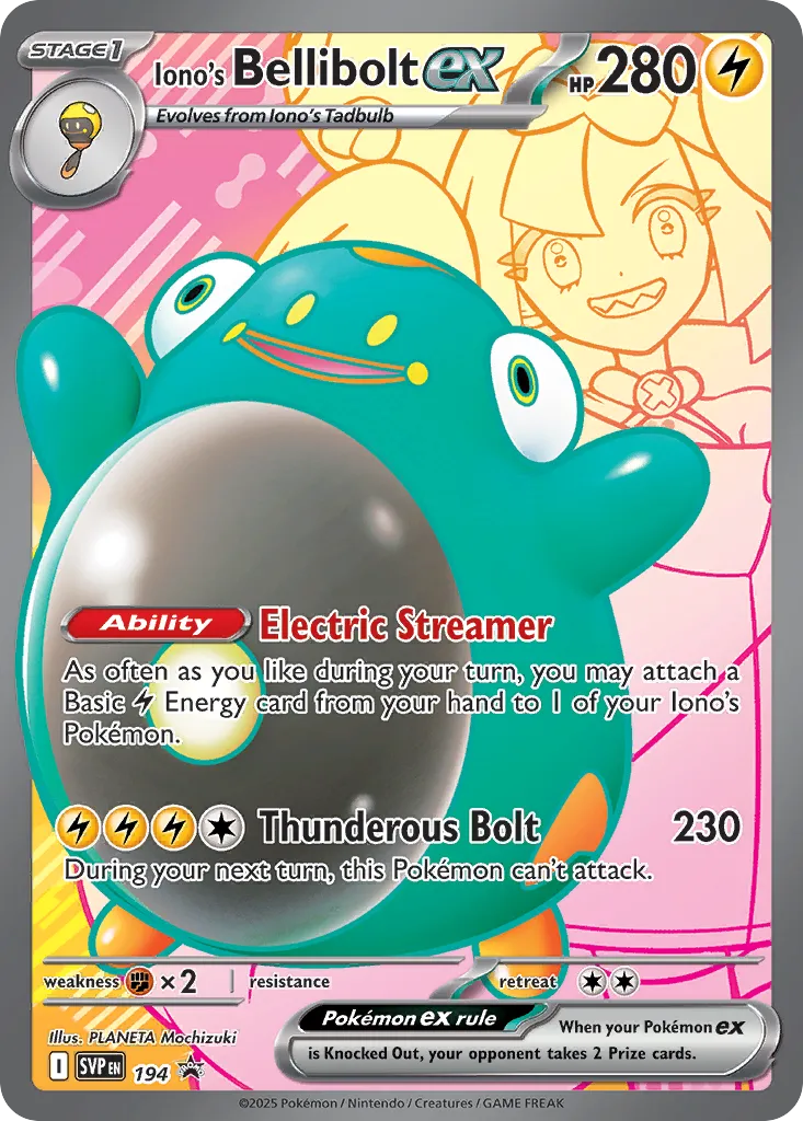Iono's Bellibolt ex 194/226 — Scarlet & Violet Promos (English Pokémon TCG card)