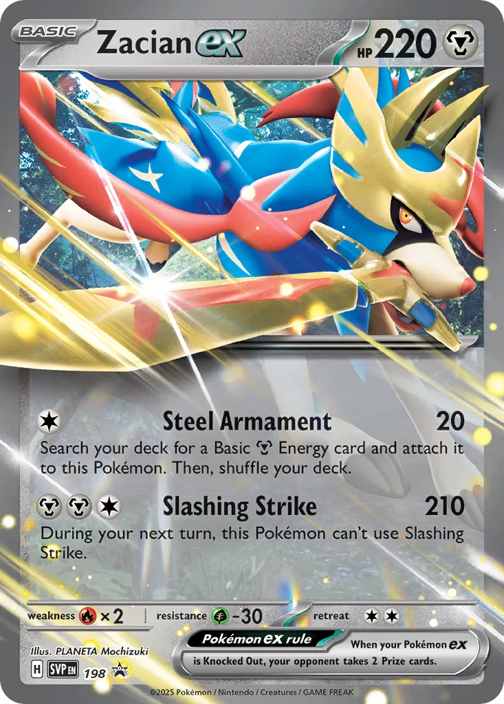 Zacian ex 198/226 — Scarlet & Violet Promos (English Pokémon TCG card)