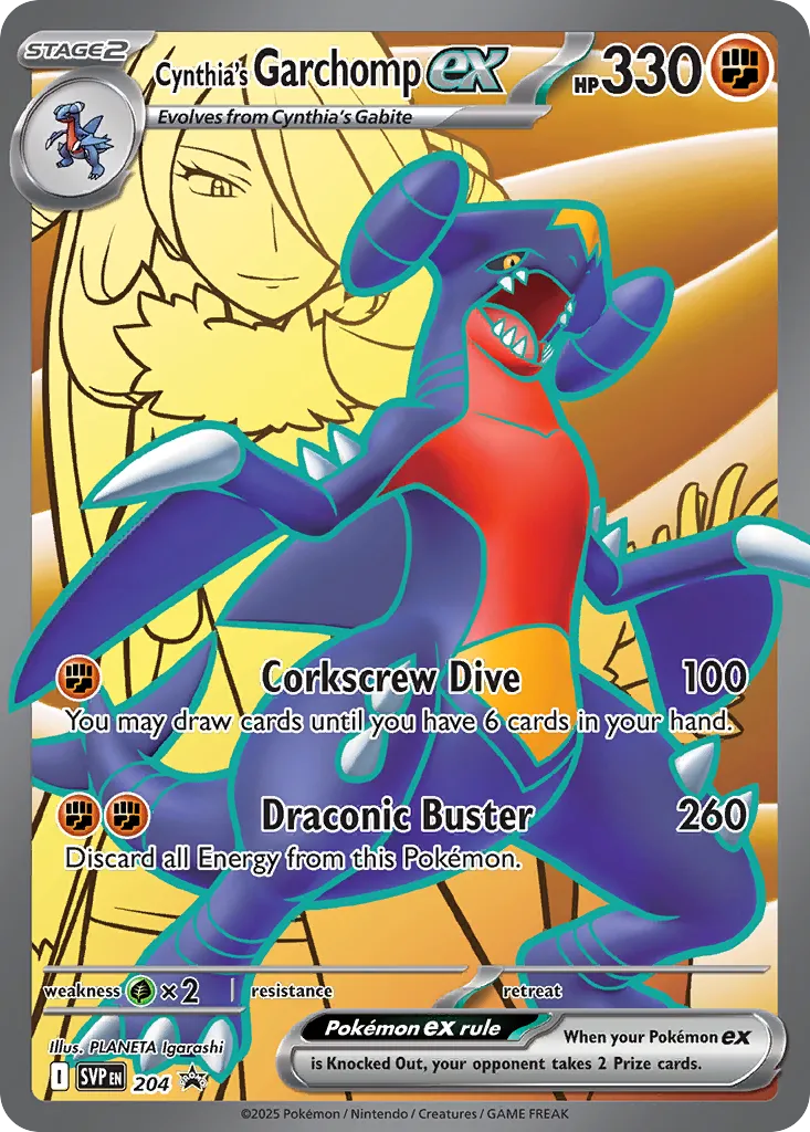 Cynthia's Garchomp ex 204/226 — Scarlet & Violet Promos (English Pokémon TCG card)