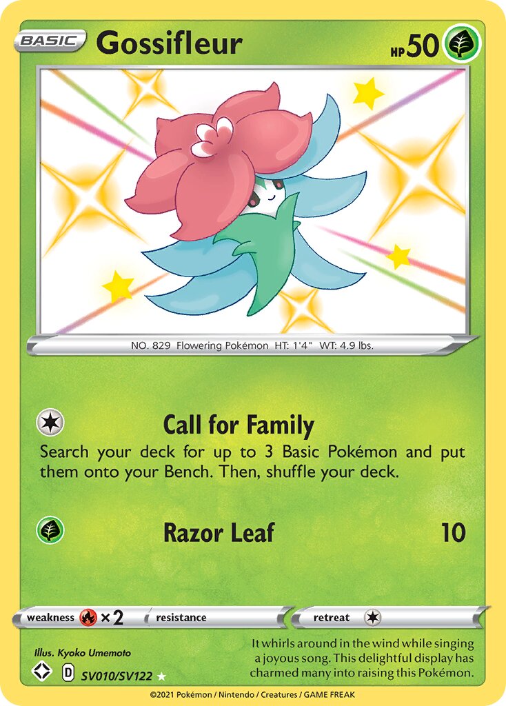 Gossifleur 010 — Shining Fates (Shiny Vault) (English Pokémon TCG card)