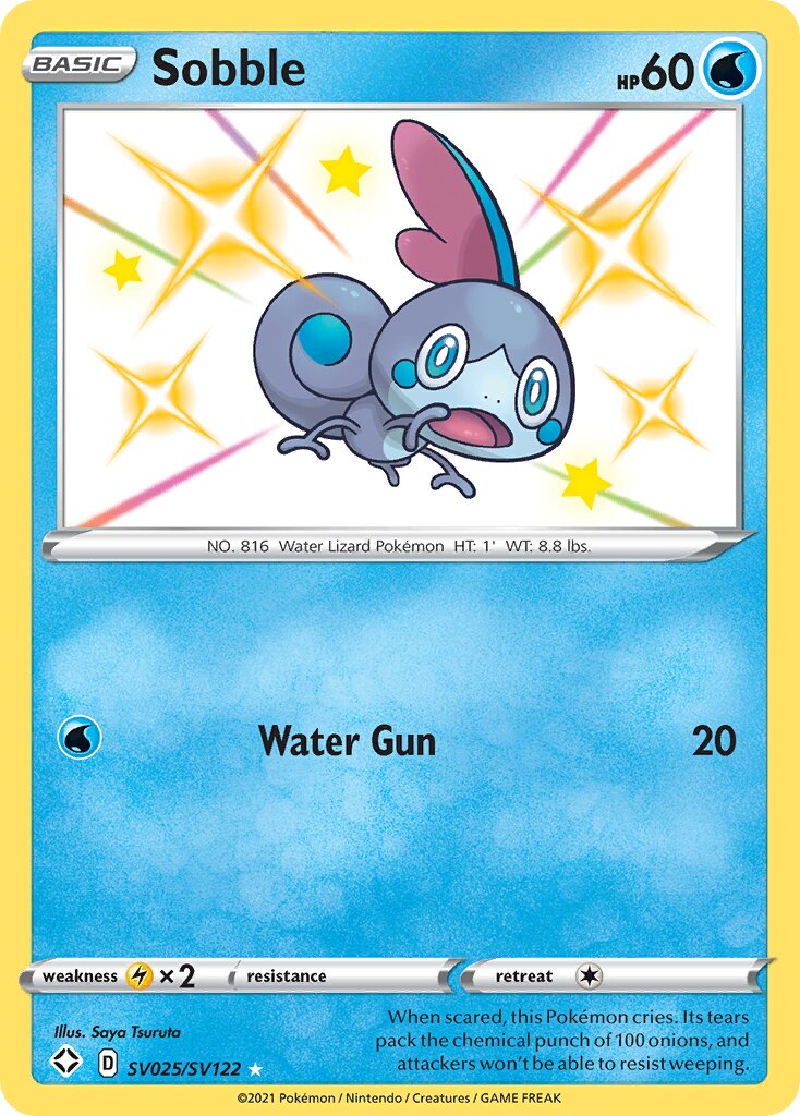 Sobble 025 — Shining Fates (Shiny Vault) (English Pokémon TCG card)