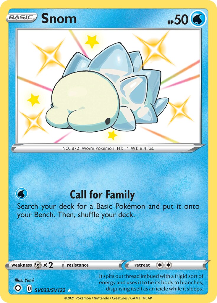 Snom 033 — Shining Fates (Shiny Vault) (English Pokémon TCG card)