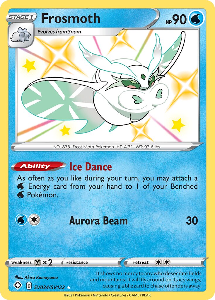 Frosmoth 034 — Shining Fates (Shiny Vault) (English Pokémon TCG card)
