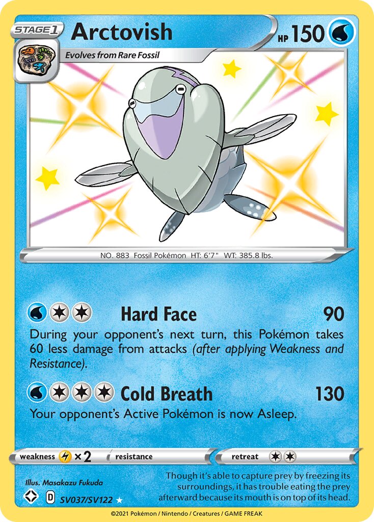 Arctovish 037 — Shining Fates (Shiny Vault) (English Pokémon TCG card)