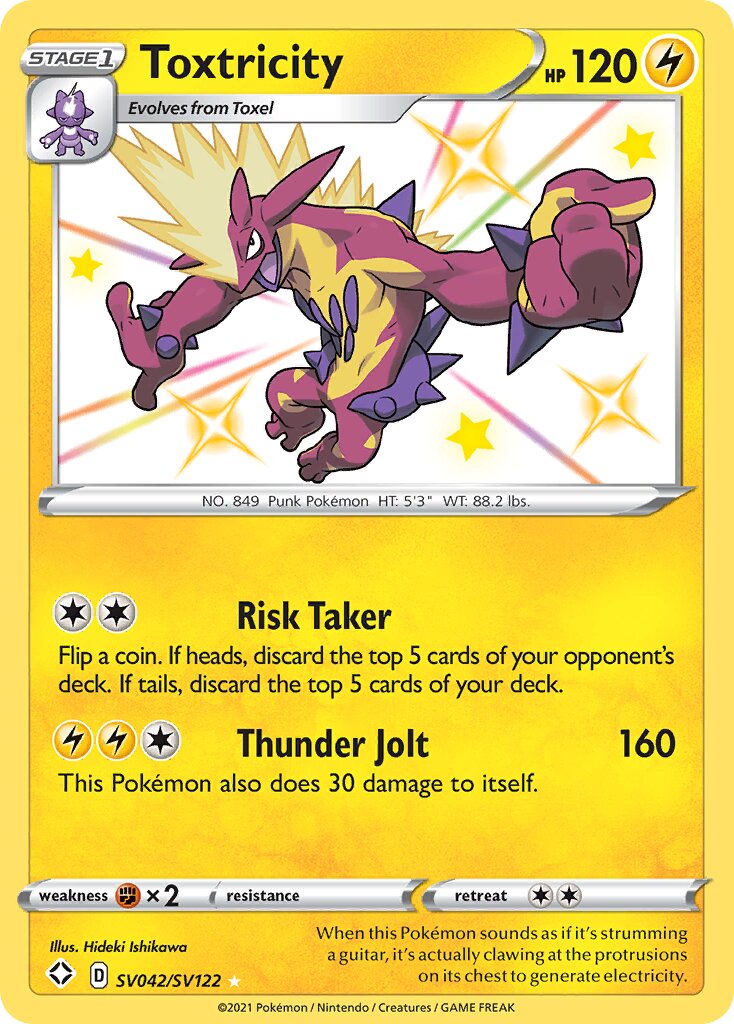 Toxtricity 042 — Shining Fates (Shiny Vault) (English Pokémon TCG card)