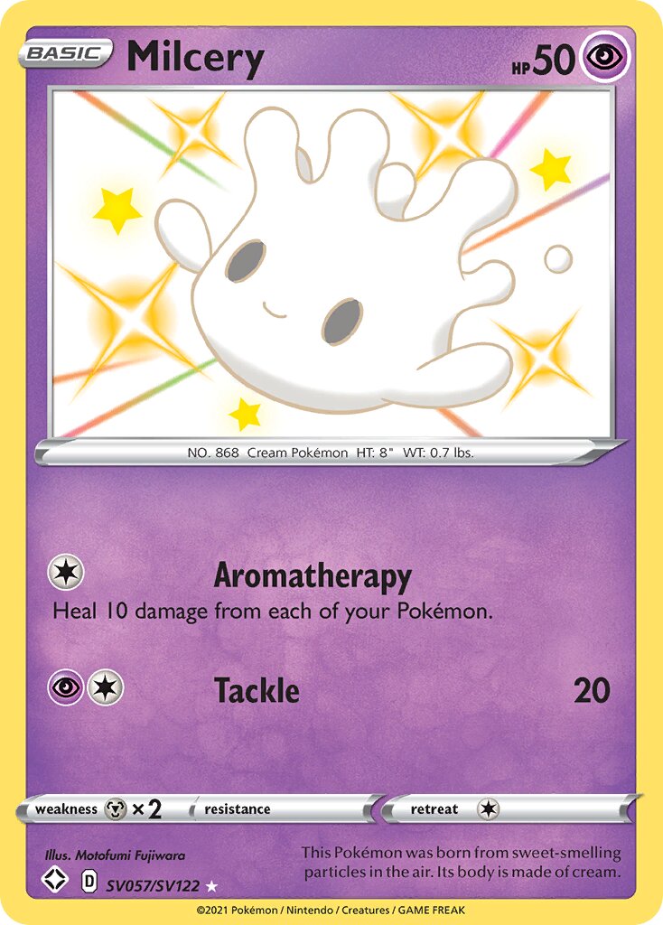 Milcery 057 — Shining Fates (Shiny Vault) (English Pokémon TCG card)