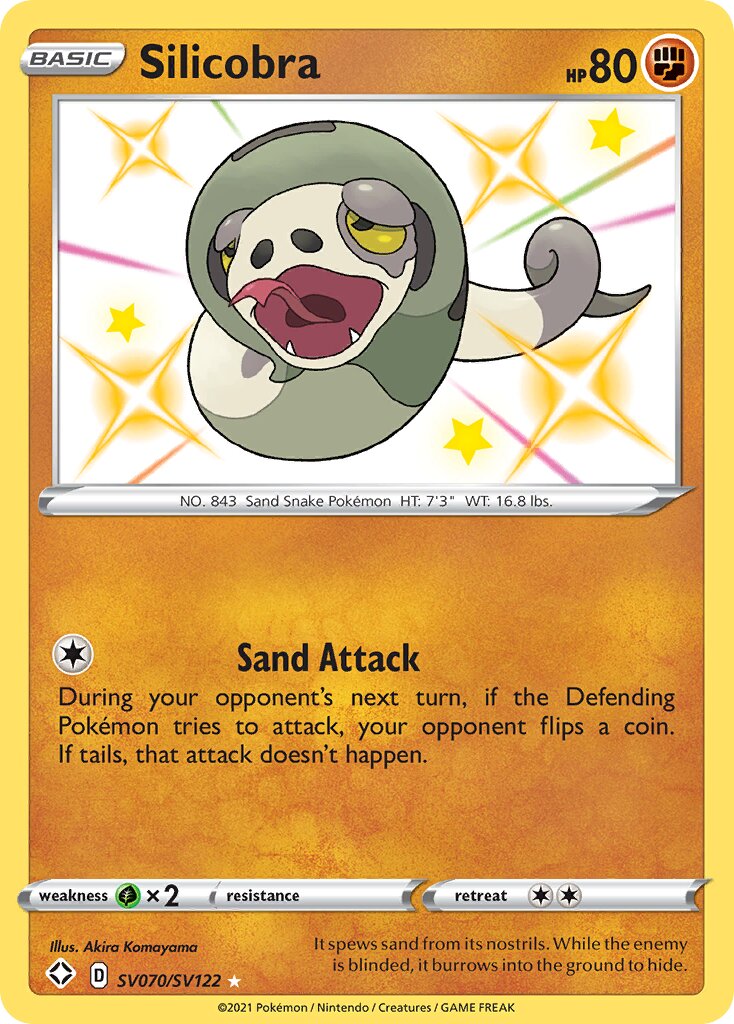 Silicobra 070 — Shining Fates (Shiny Vault) (English Pokémon TCG card)