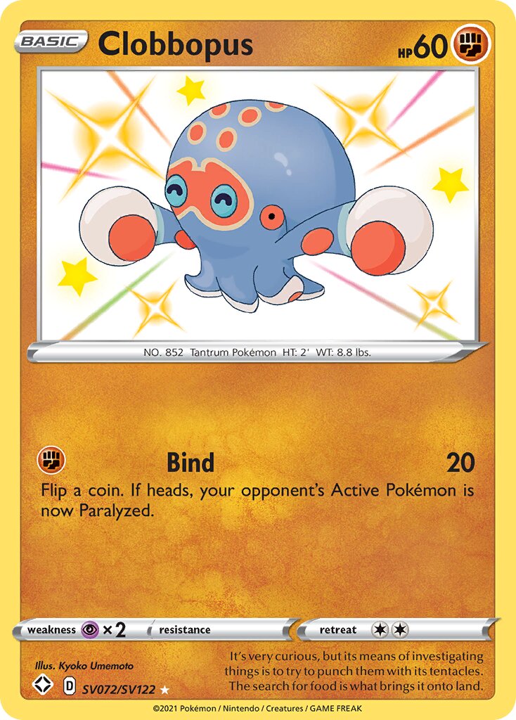 Clobbopus 072 — Shining Fates (Shiny Vault) (English Pokémon TCG card)