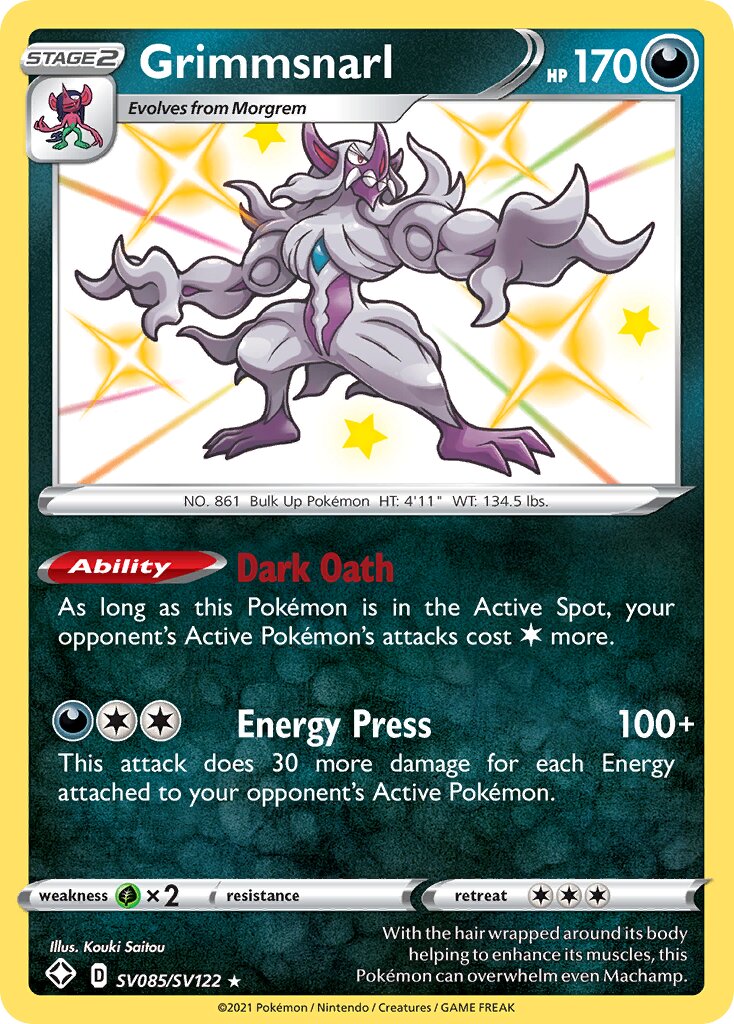 Grimmsnarl 085 — Shining Fates (Shiny Vault) (English Pokémon TCG card)