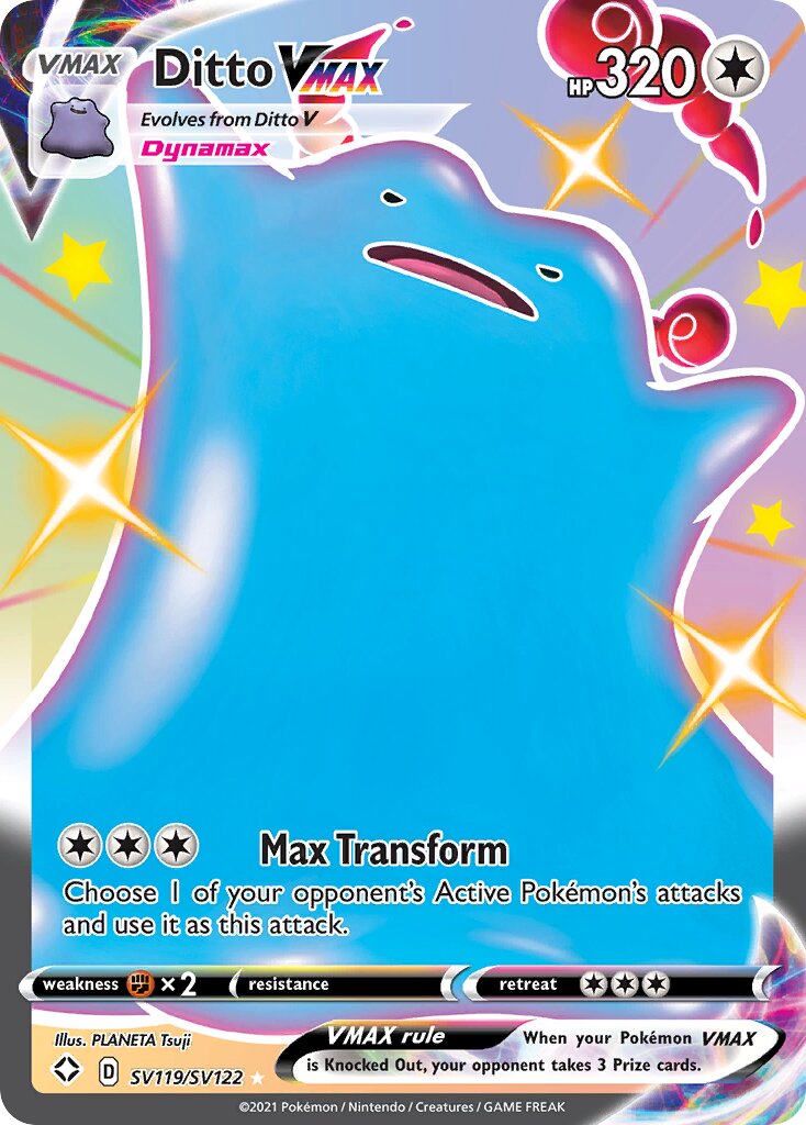 Ditto VMAX 119 — Shining Fates (Shiny Vault) (English Pokémon TCG card)