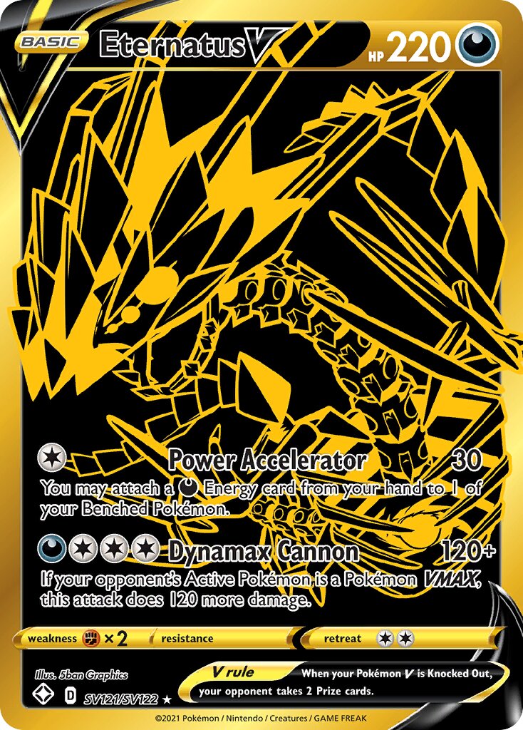 Eternatus V 121 — Shining Fates (Shiny Vault) (English Pokémon TCG card)