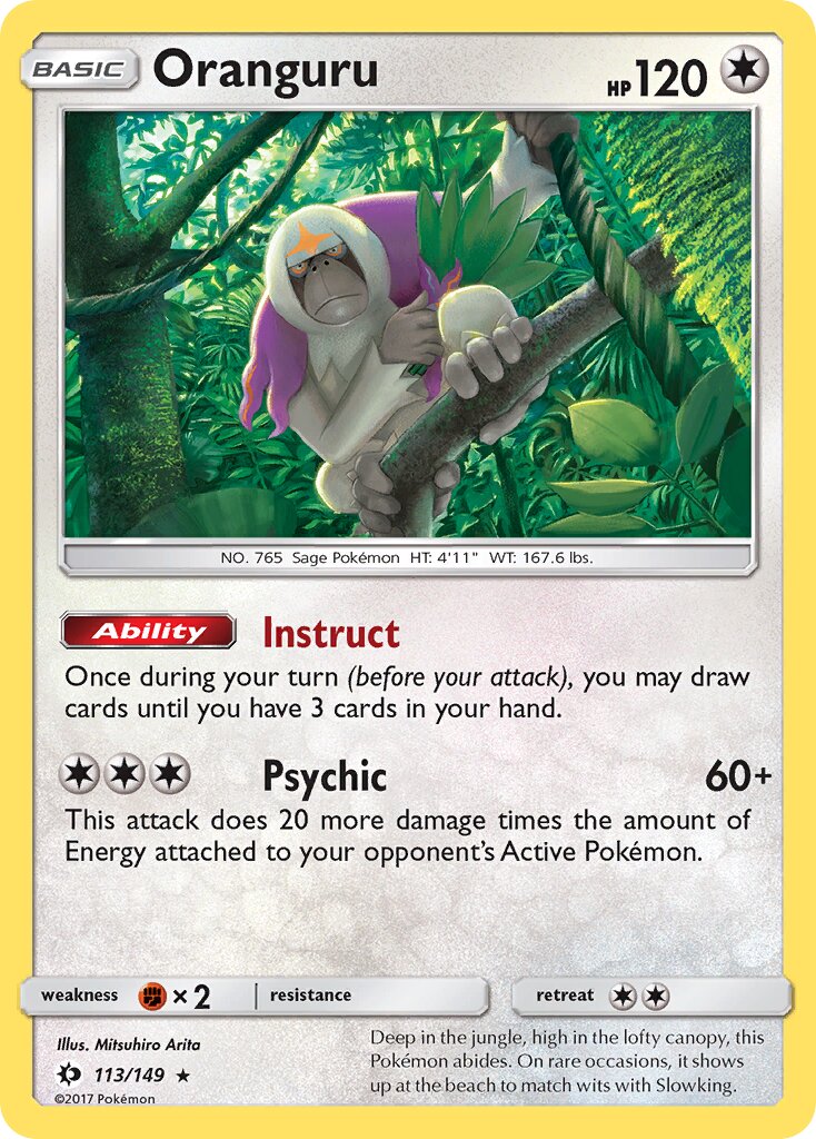 Oranguru 113/149 — Sun & Moon (English Pokémon TCG card)