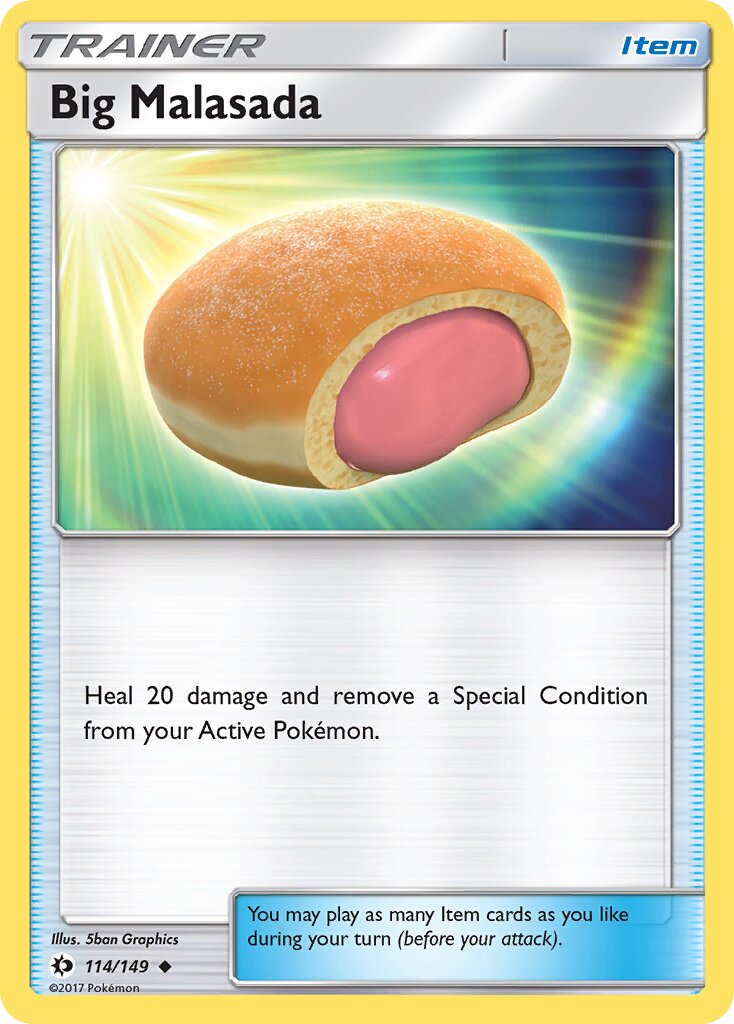 Big Malasada 114/149 — Sun & Moon (English Pokémon TCG card)