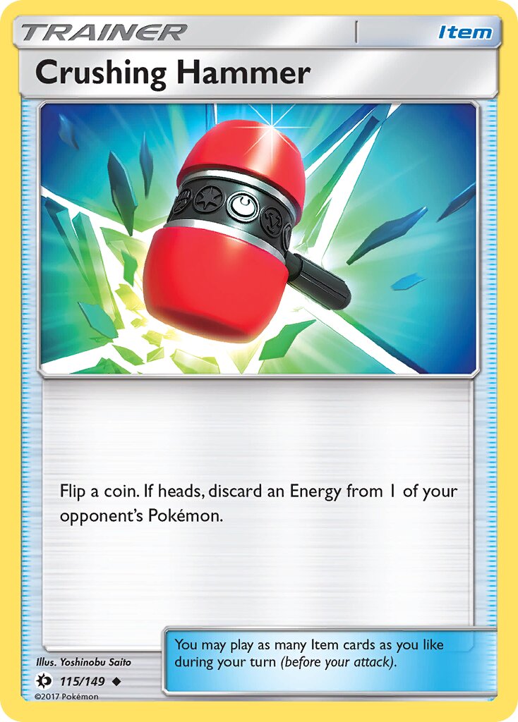 Crushing Hammer 115/149 — Sun & Moon (English Pokémon TCG card)
